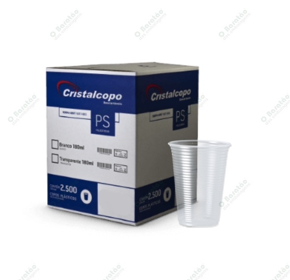 COPO 300ML PS TRANSP CRISTALCOPO