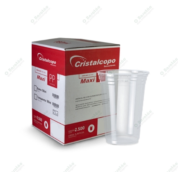 COPO 440ML PPT TRANSP LISO CRISTALCOPO
