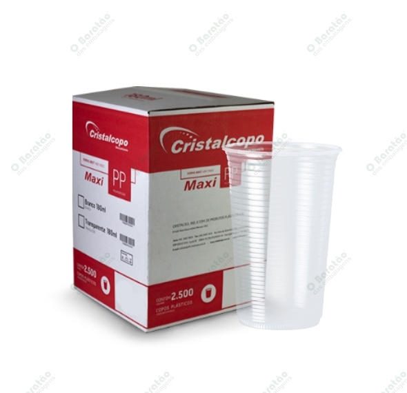 COPO 550ML PPT TRANSP LISO CRISTALCOPO