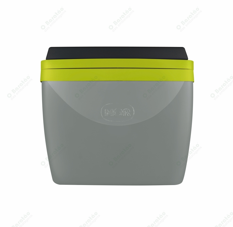 CAIXA TERMICA 34 L CINZA VERDE MOR