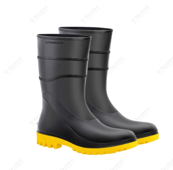 BOTA PVC CANO CURTO PT/AMA N° 39 BRACOL