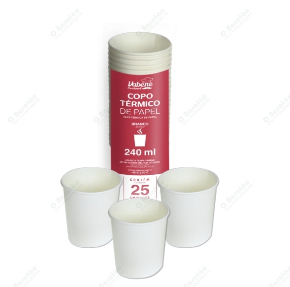COPO PAPEL 240 ML BCO VABENE