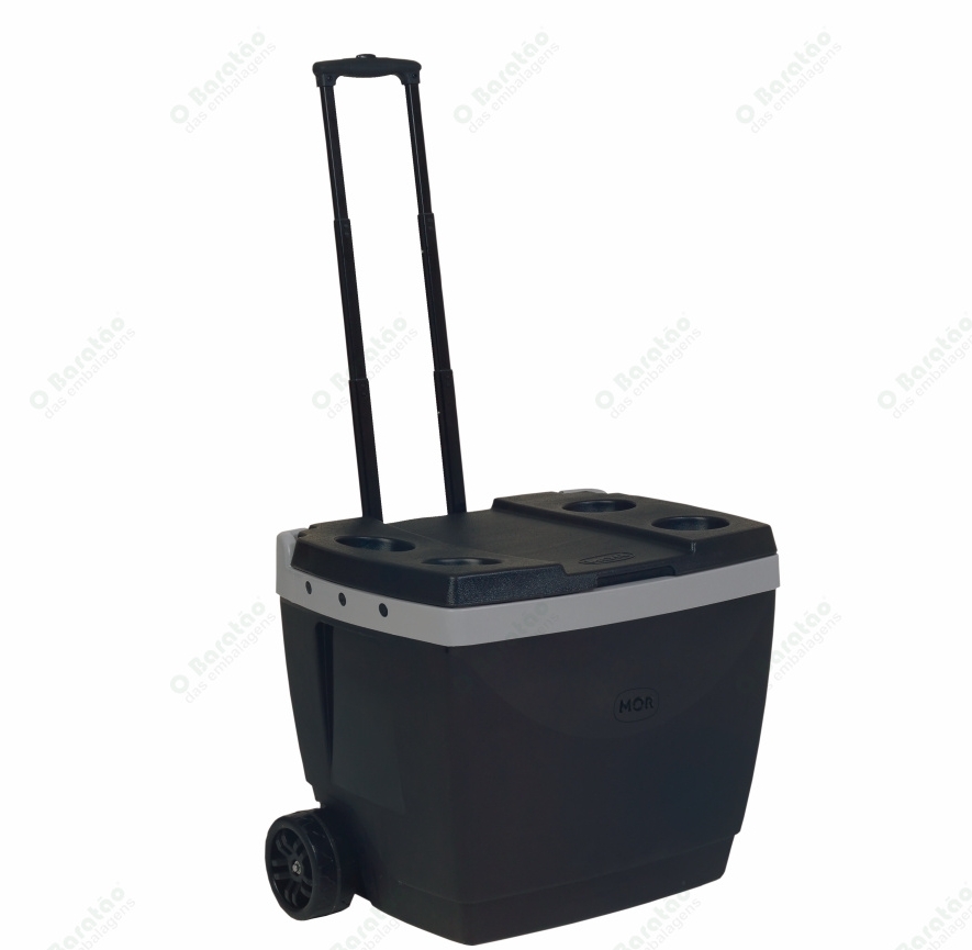 CAIXA TERMICA 42 L C/RODA PRETA MOR