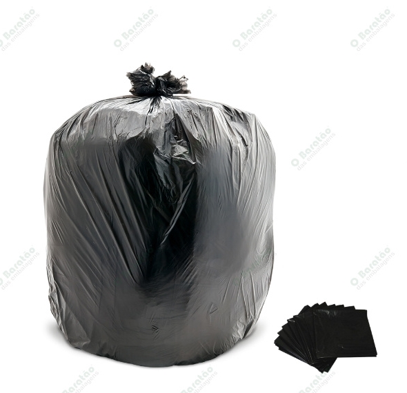 SACO LIXO 60LT 55X65 PRETO DONAPACK
