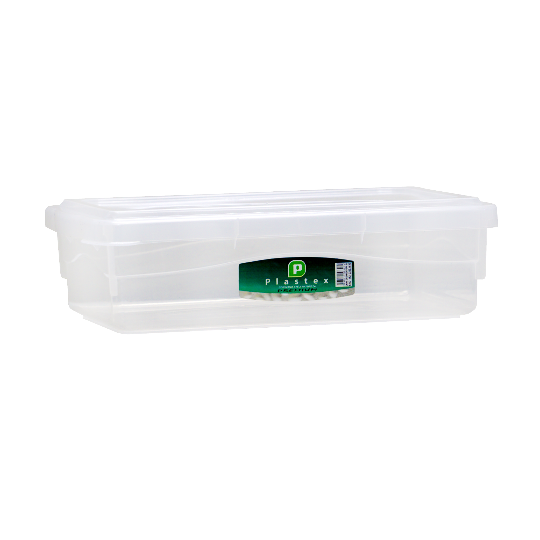 CAIXA ORGANIZADORA 08L TRANSP PLASTEX