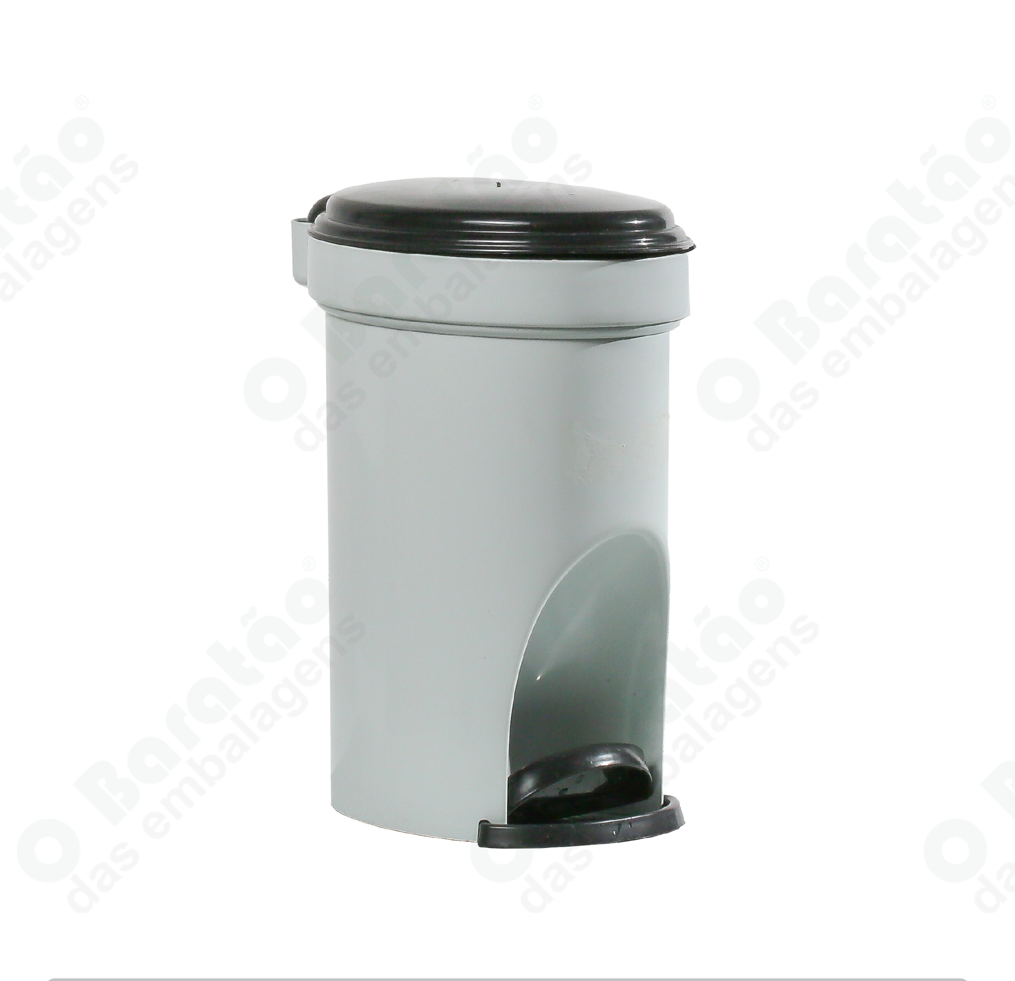 LIXEIRA C/ PEDAL 04L BRANCA PLASTEX