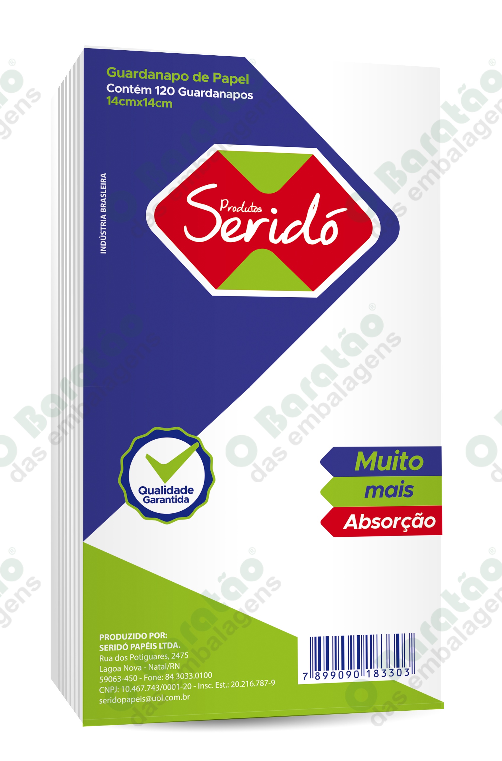 GUARDANAPO 14X14 SERIDO PAPEIS