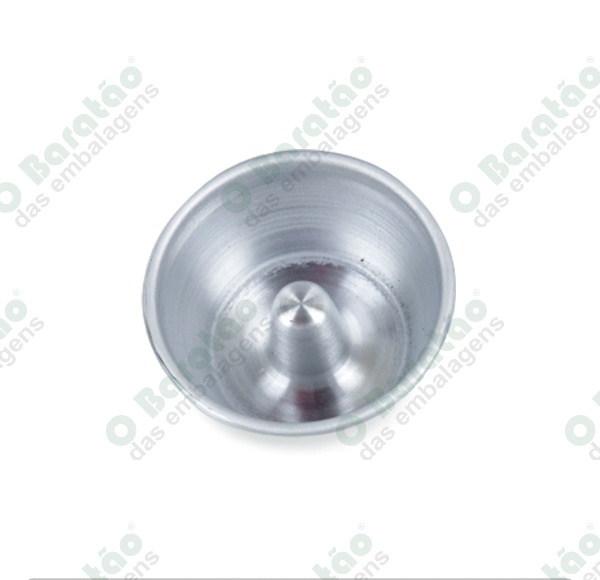 FORMA PUDIM C/TUBO CONICA 8X6 ALUMINIO C