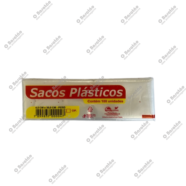 SACO DINDIN PEBD 4,5X30 (G) MONTYPLAST