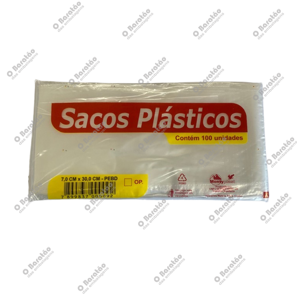SACO PEBD 7X30 MONTYPLAST
