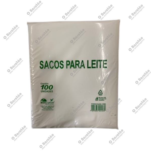 SACO PEBD 17X35 LEITE MONTYPLAST