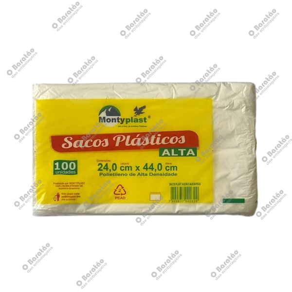 SACO PEAD 4 KG 24X44 MONTYPLAST