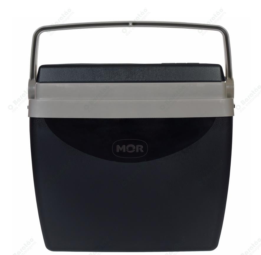 CAIXA TERMICA 26 L CINZA C/ PRETA MOR