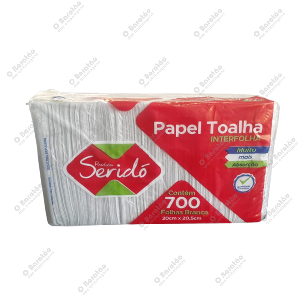 PAPEL TOALHA BRANCO SERIDO PAPEIS