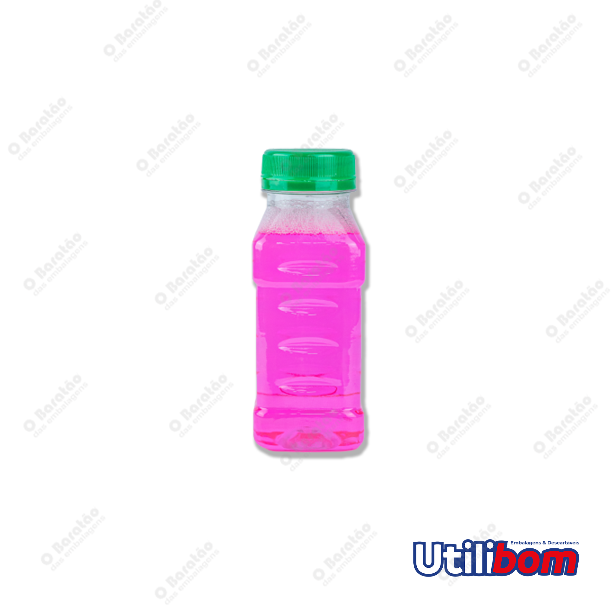 GARRAFA 200 ML PET C/ TP UTILIBOM