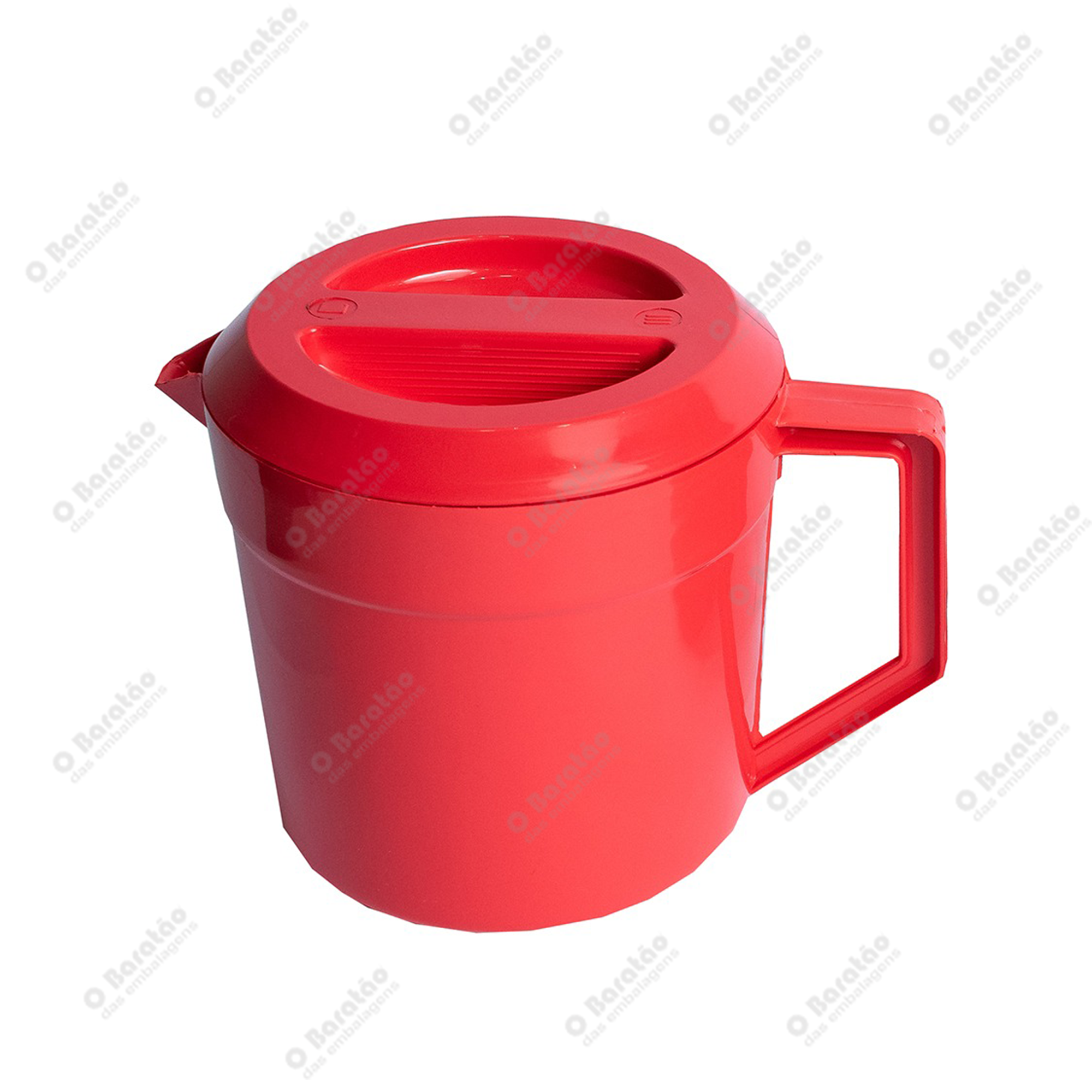 JARRA C/ TAMPA 1,5LT VERMELHO ARCA PLAST