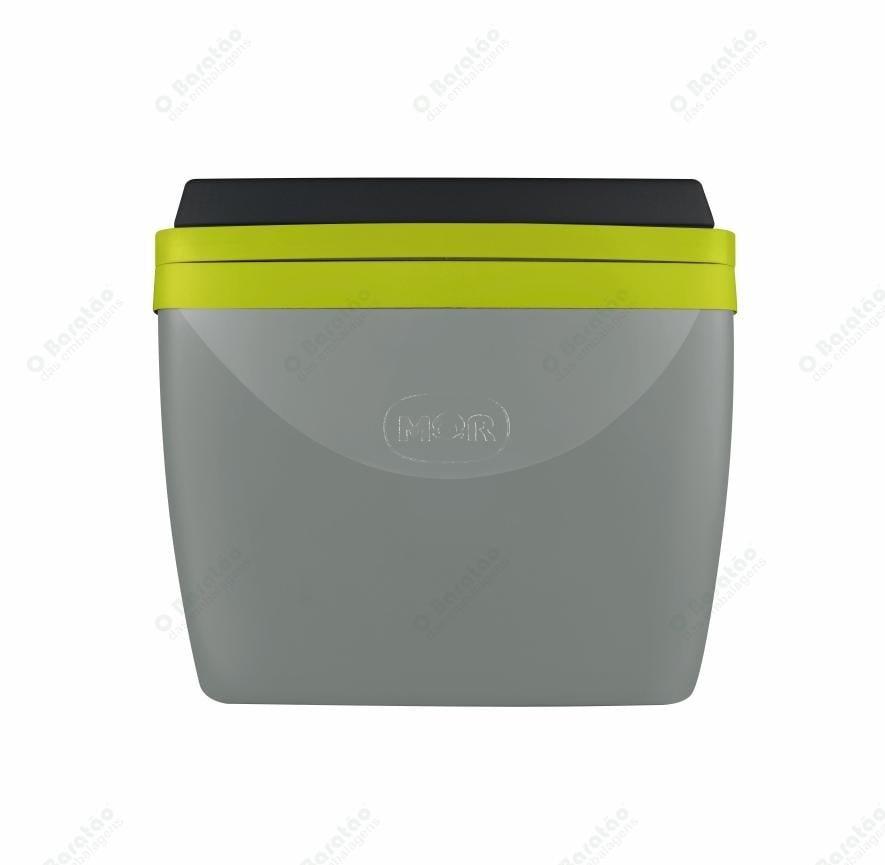 CAIXA TERMICA 34 L CINZA C PRETO MOR