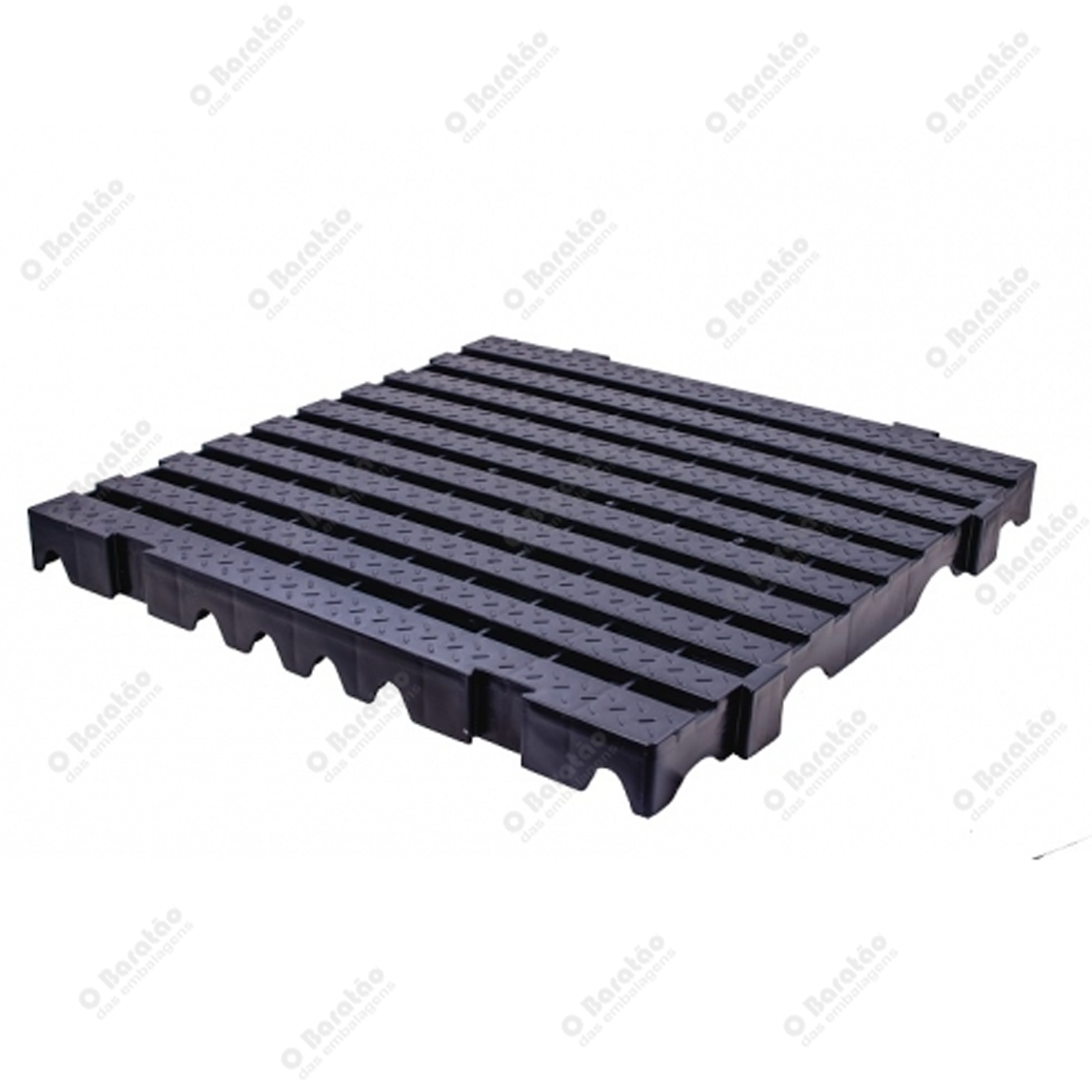 PISO PLAST MODULAR 40X40 PRETO AQT
