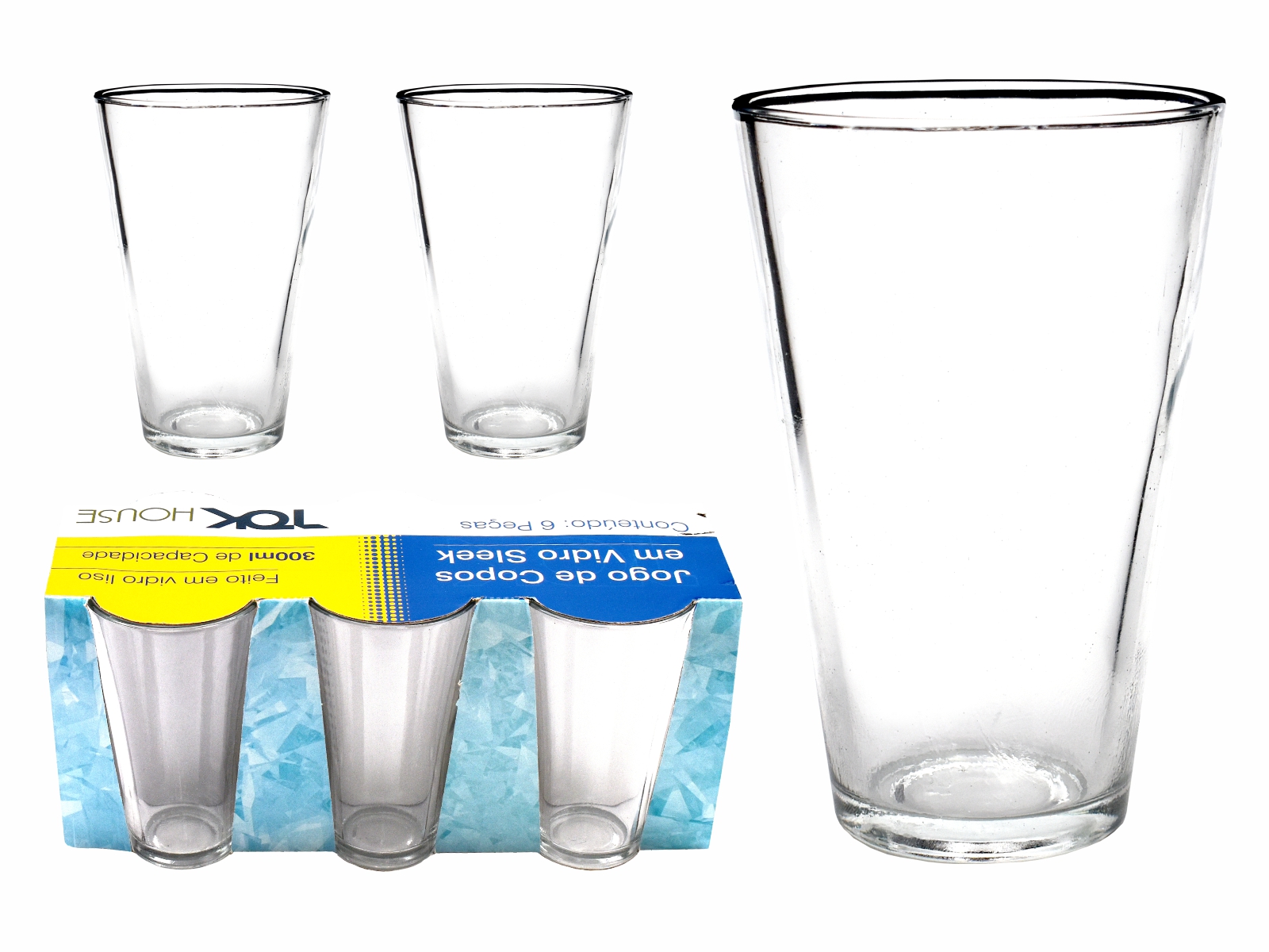 COPO AGUA ESTRIADO 300 ML TOK HOUSE