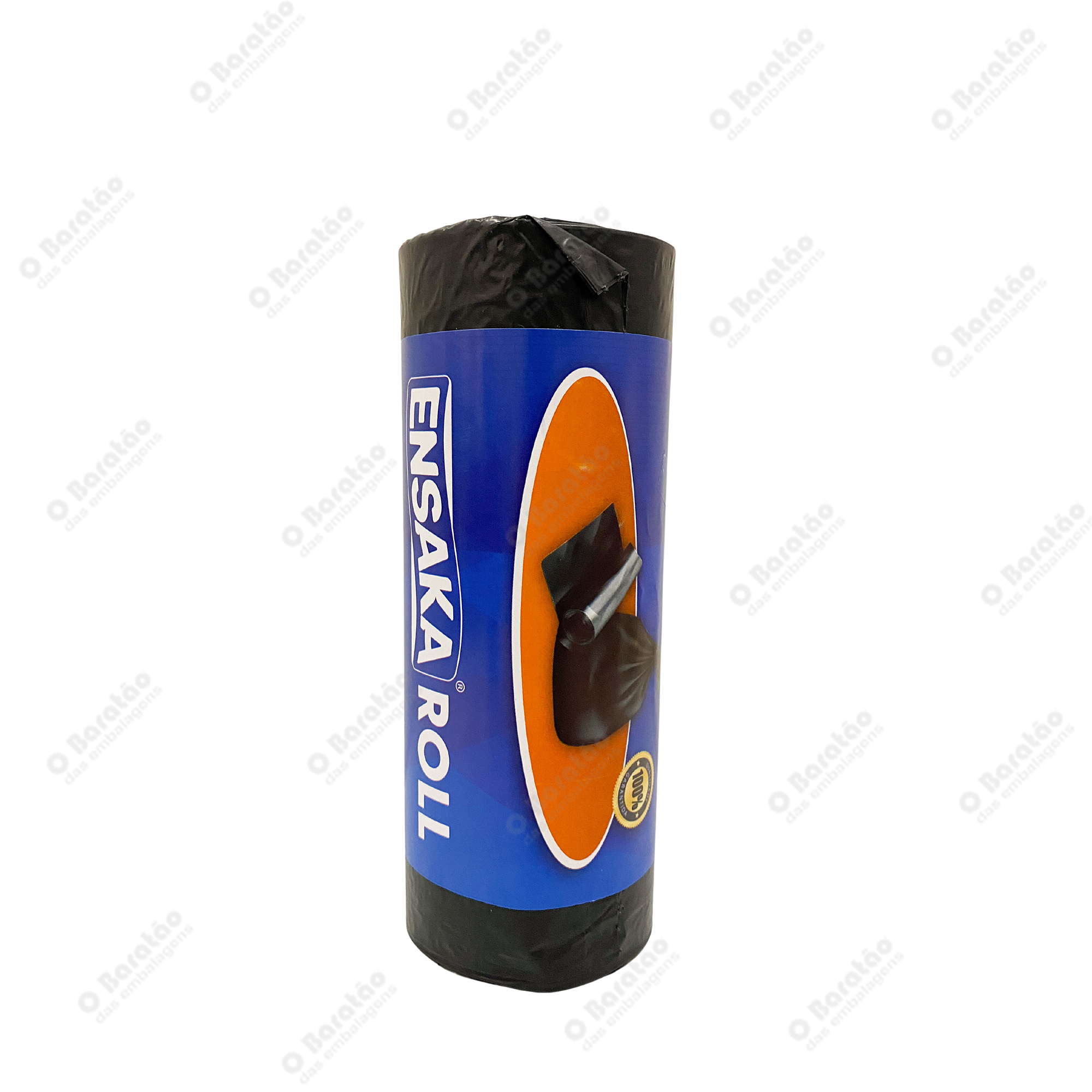 SACO LIXO 100L PRETO C/15 ENSAKA ROLL