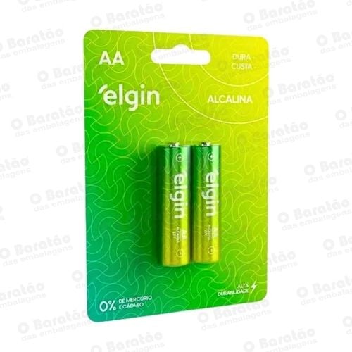 PILHA ALCALINA BLISTER (AA) C/02 ELGIN
