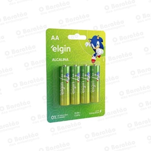 PILHA ALCALINA BLISTER (AA) C/04 ELGIN