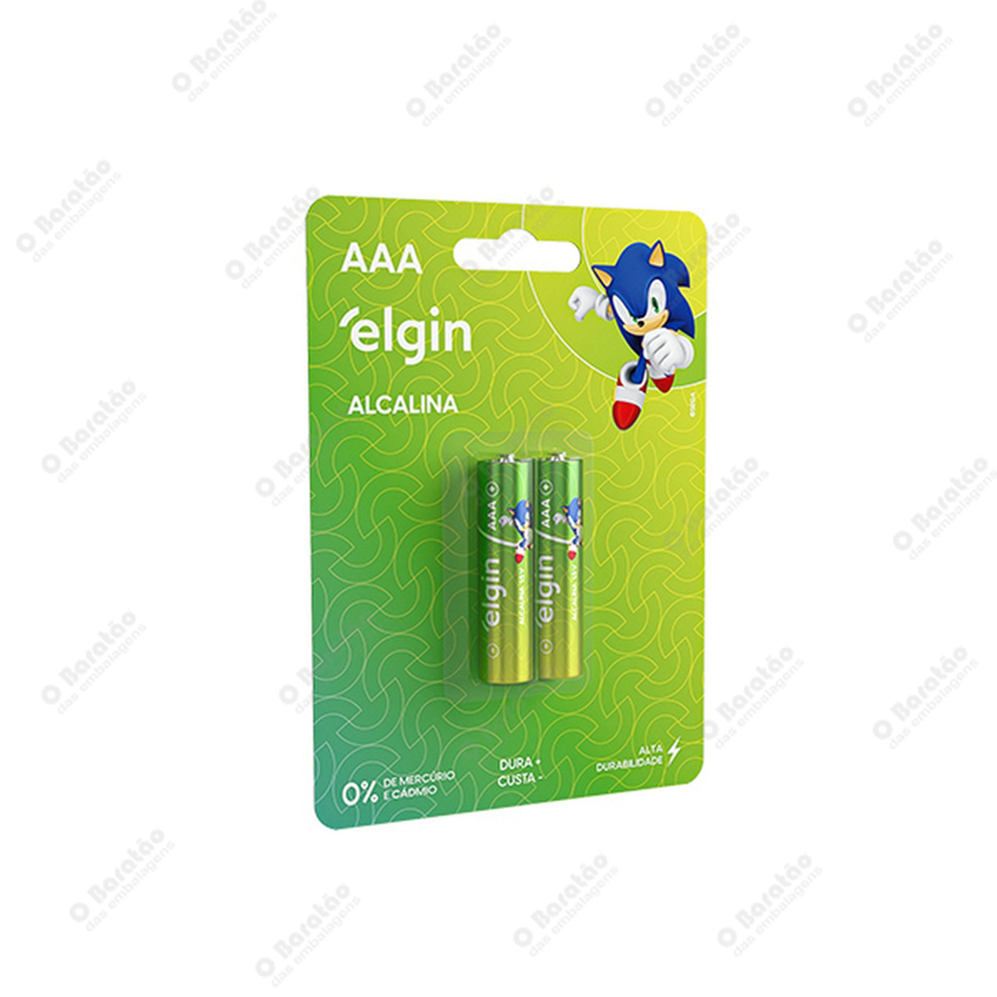 PILHA ALCALINA BLISTER (AAA) C/02 ELGIN