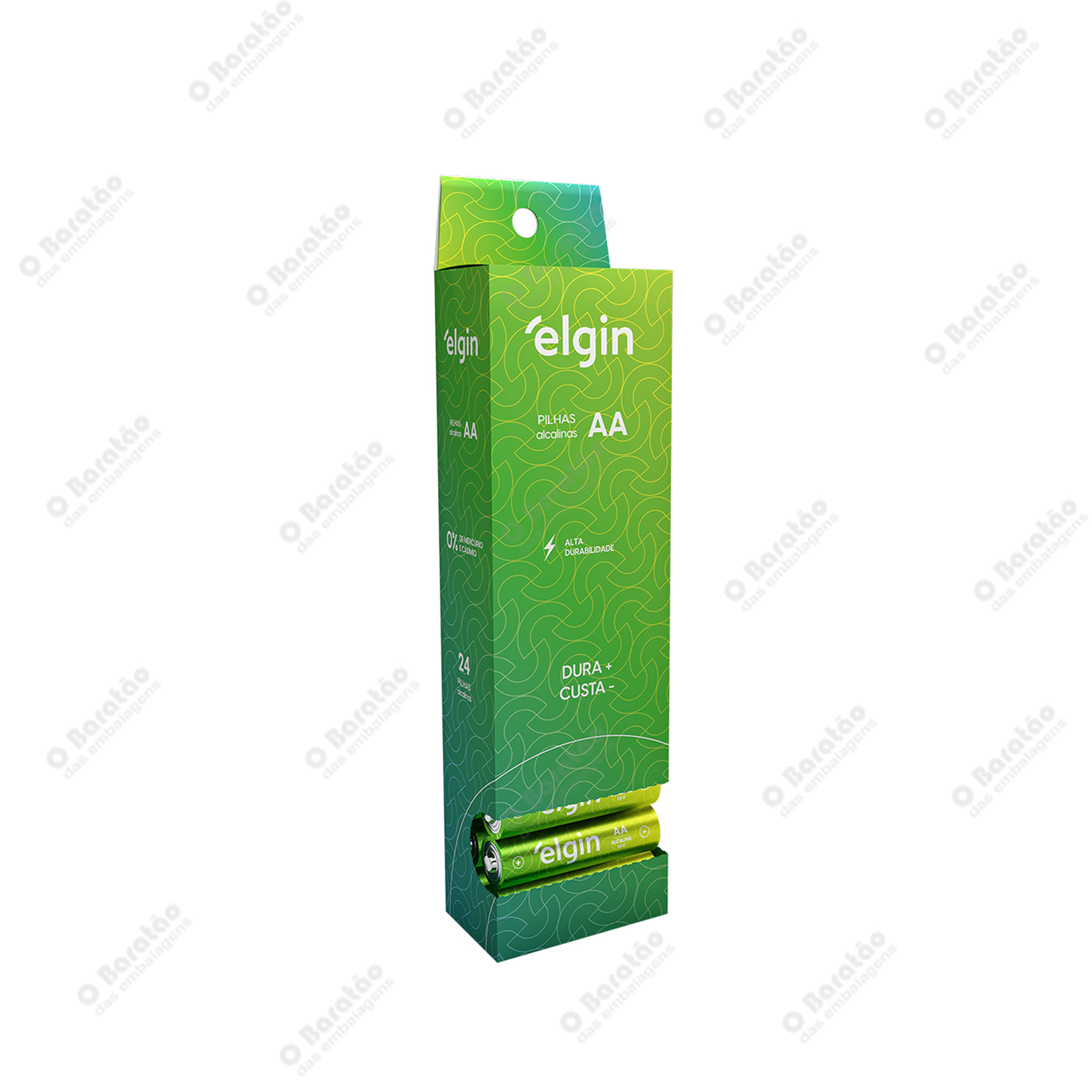 PILHA ALCALINA TUBO (AA) ELGIN