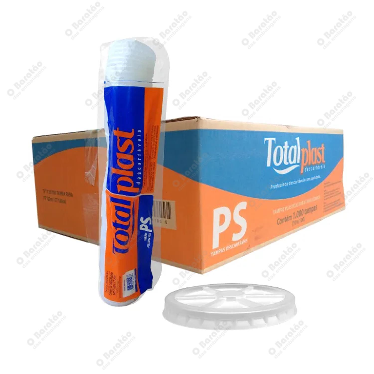 TAMPA 240ML P/ COPO TERMICO TOTALPLAST
