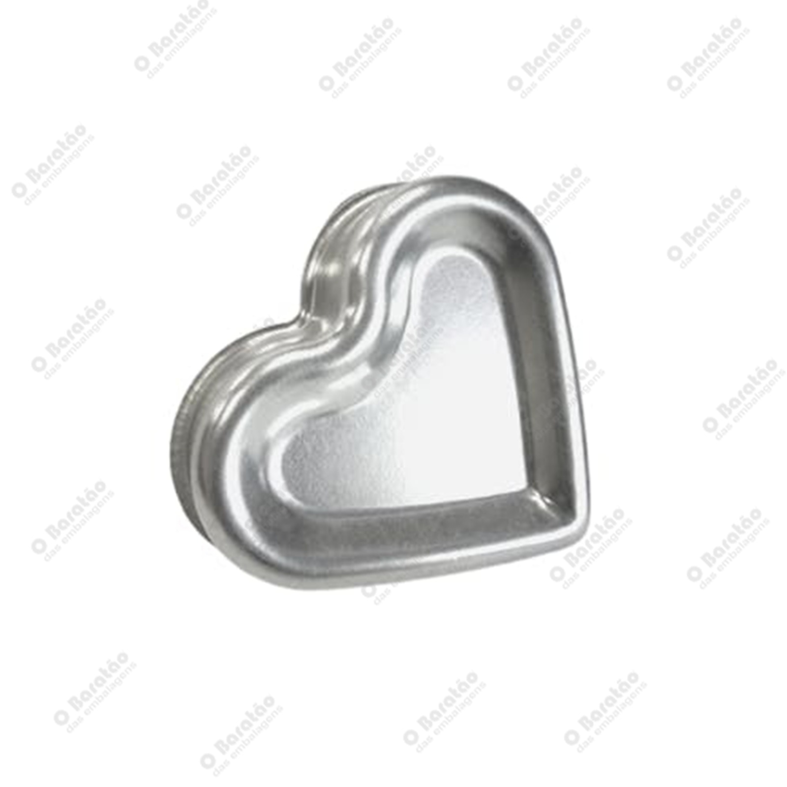 FORMA BALLERINE CORACAO 18X17 ALUMINIO C