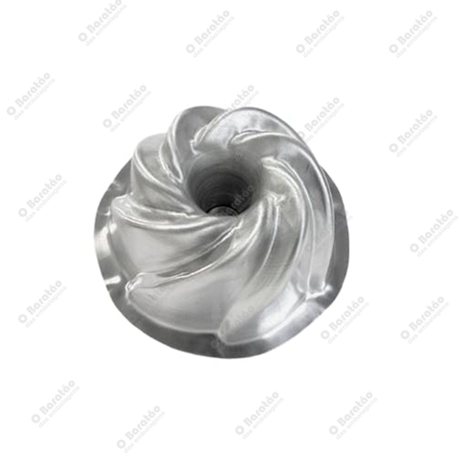 FORMA BOLO VULCAO C/TUBO 17X8 ALUMINIO C