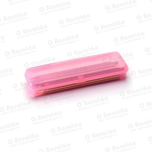 ESTOJO PLASTICO PLUS ROSA MAXCRIL