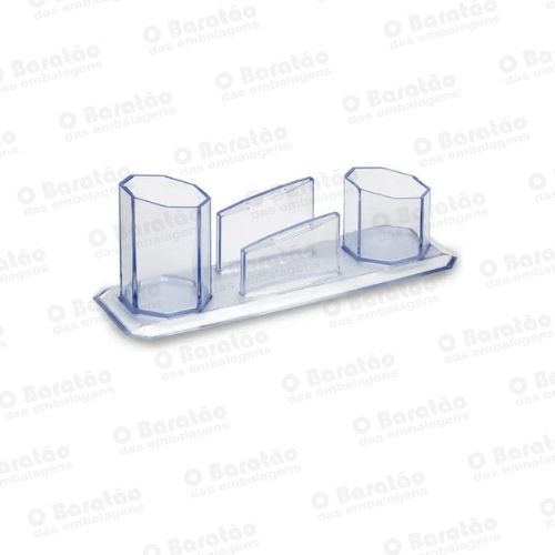 TRIO PORTA CANETA CRISTAL MAXCRIL