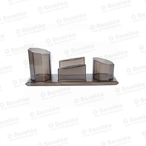 TRIO PORTA CANETA FUME MAXCRIL
