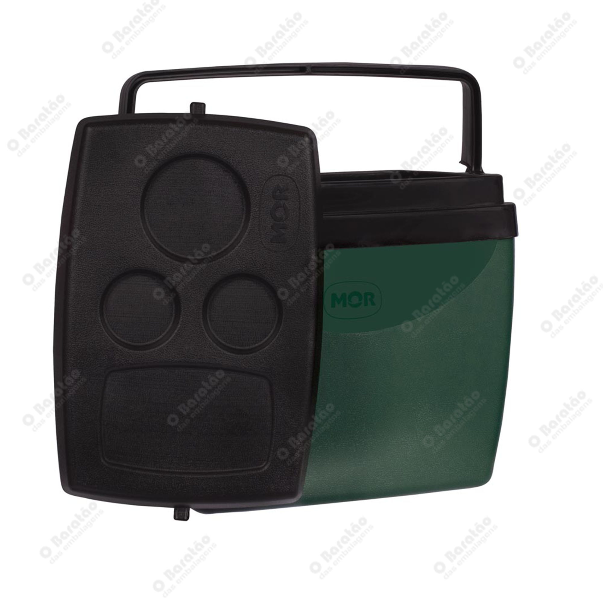 CAIXA TERMICA 26 L VERDE C/ PRETO MOR