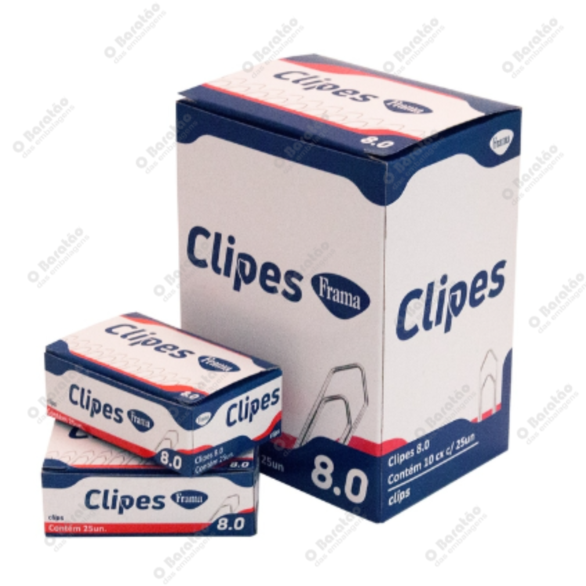 CLIPES GALVA 8.0 C/25 UN FRAMA