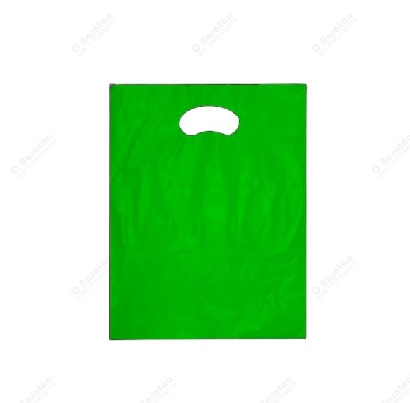 SACOLA BOCA RETA 40X50X0,10 VERDE ENSAKA