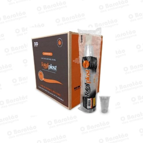 COPO 330ML TRANSP LISO TOTALPLAST