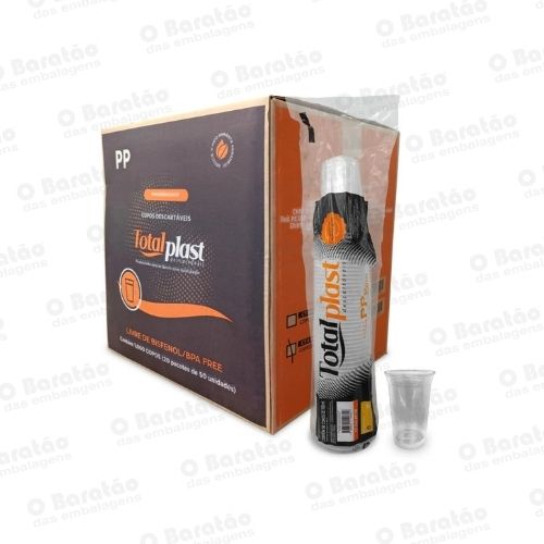COPO 550ML TRANSP LISO TOTALPLAST