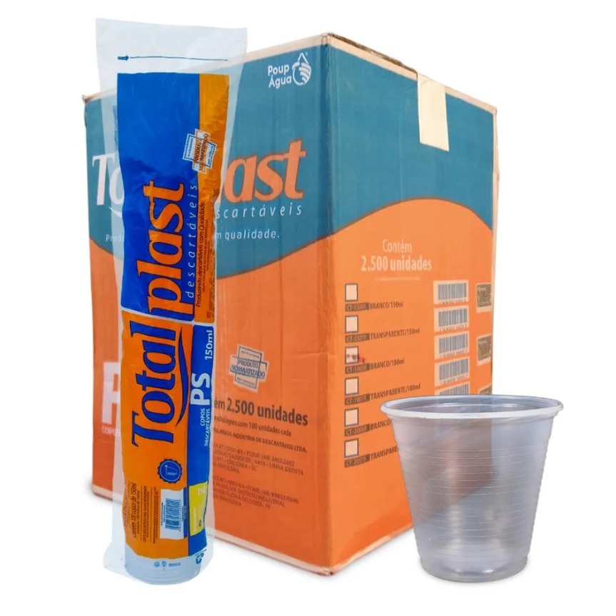 COPO 250ML PS TRANS TOTALPLAST