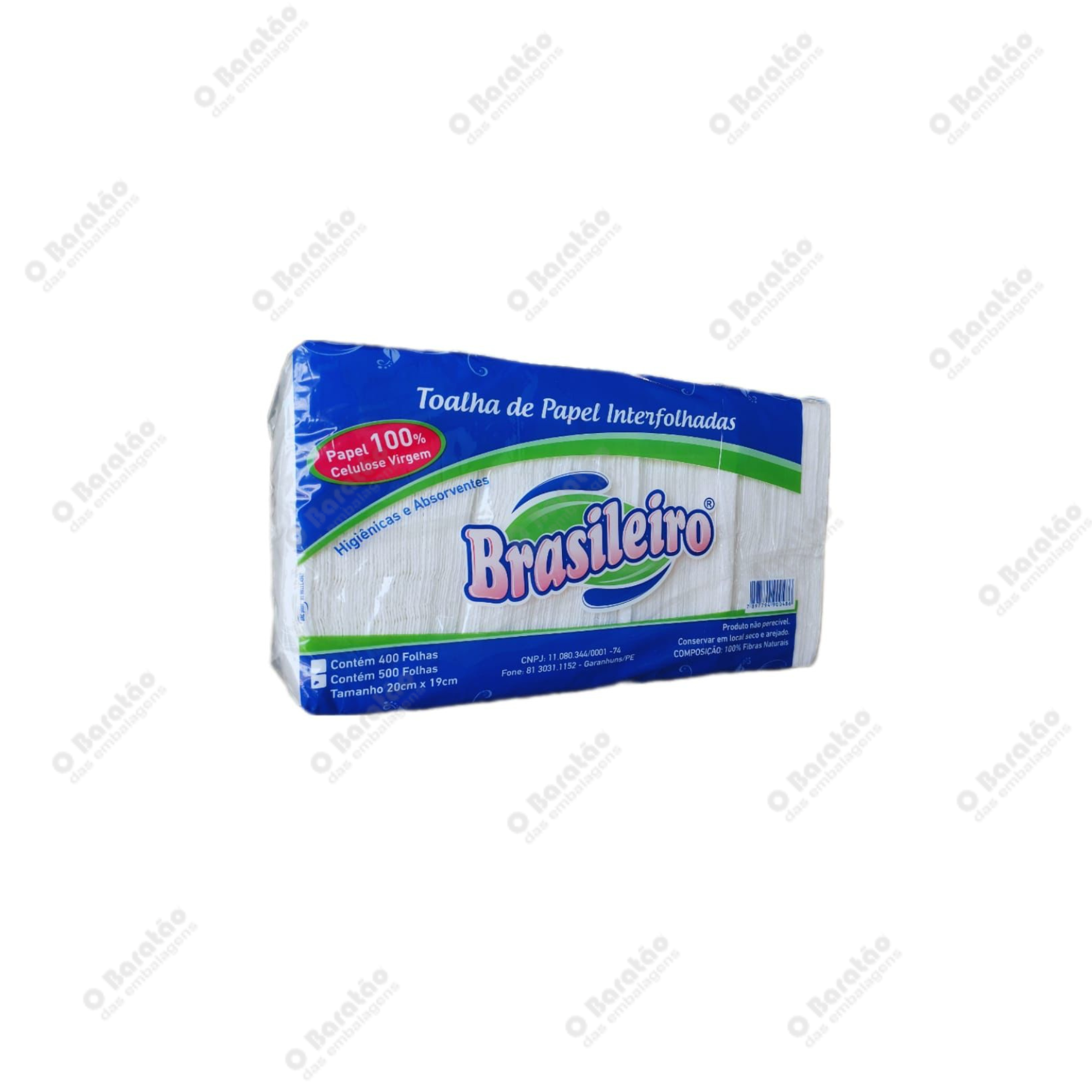 PAPEL TOALHA BRANCO 100% BRASILEIRO HEXA