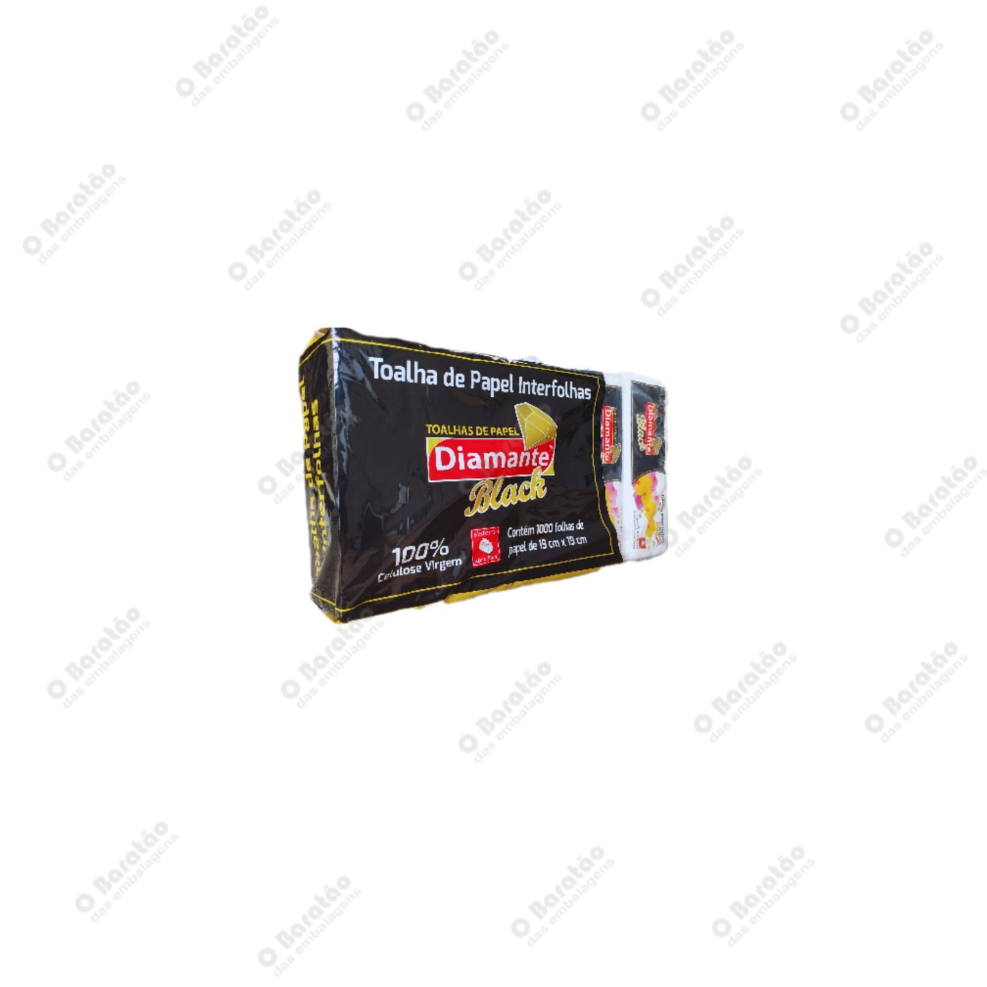 PAPEL TOALHA BRANCO DIAMANTE BLACK 1000