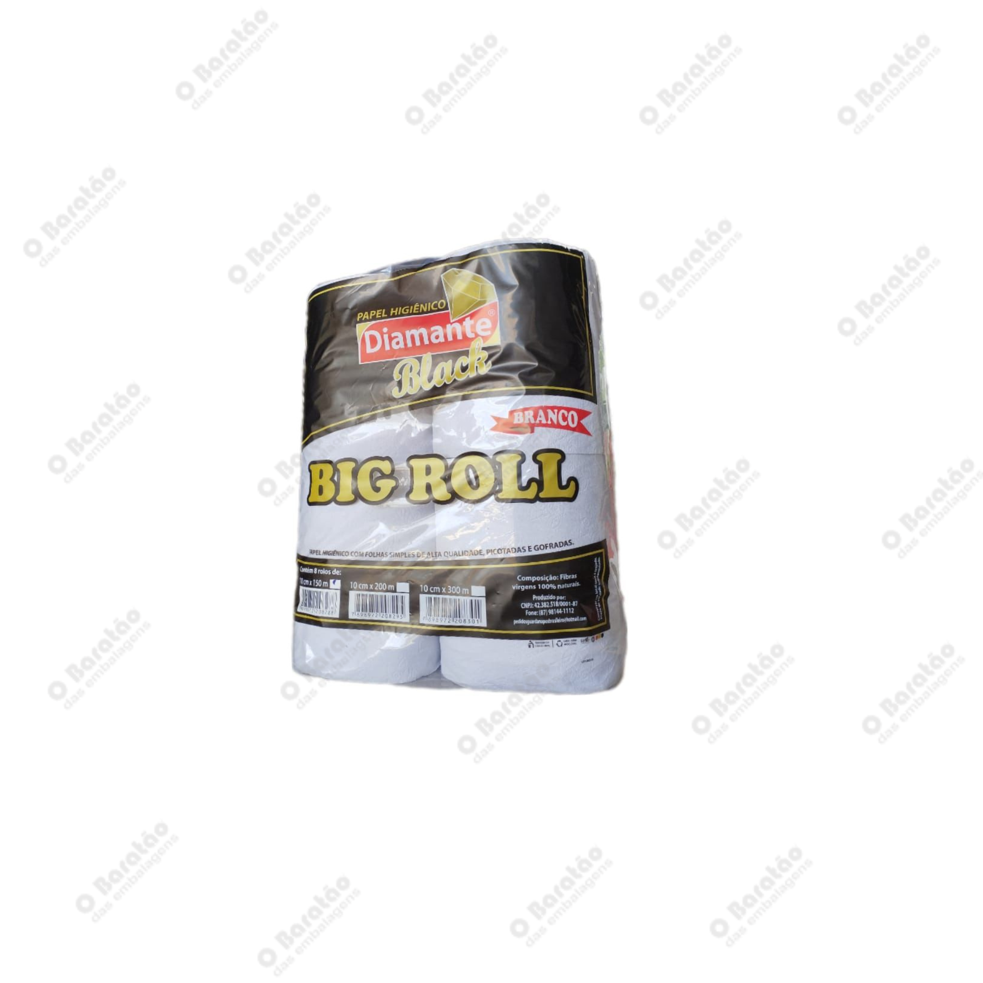 PAPEL HIGIENICO 150M DIAMANTE BLACK