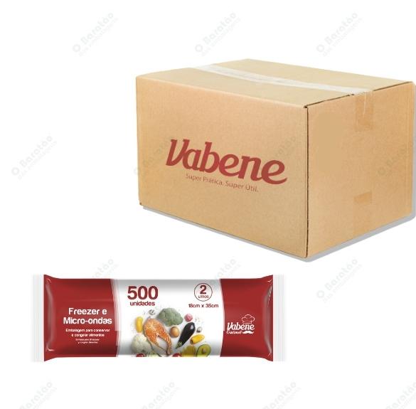 SACO P/FREEZER 2L VABENE C/100 UN