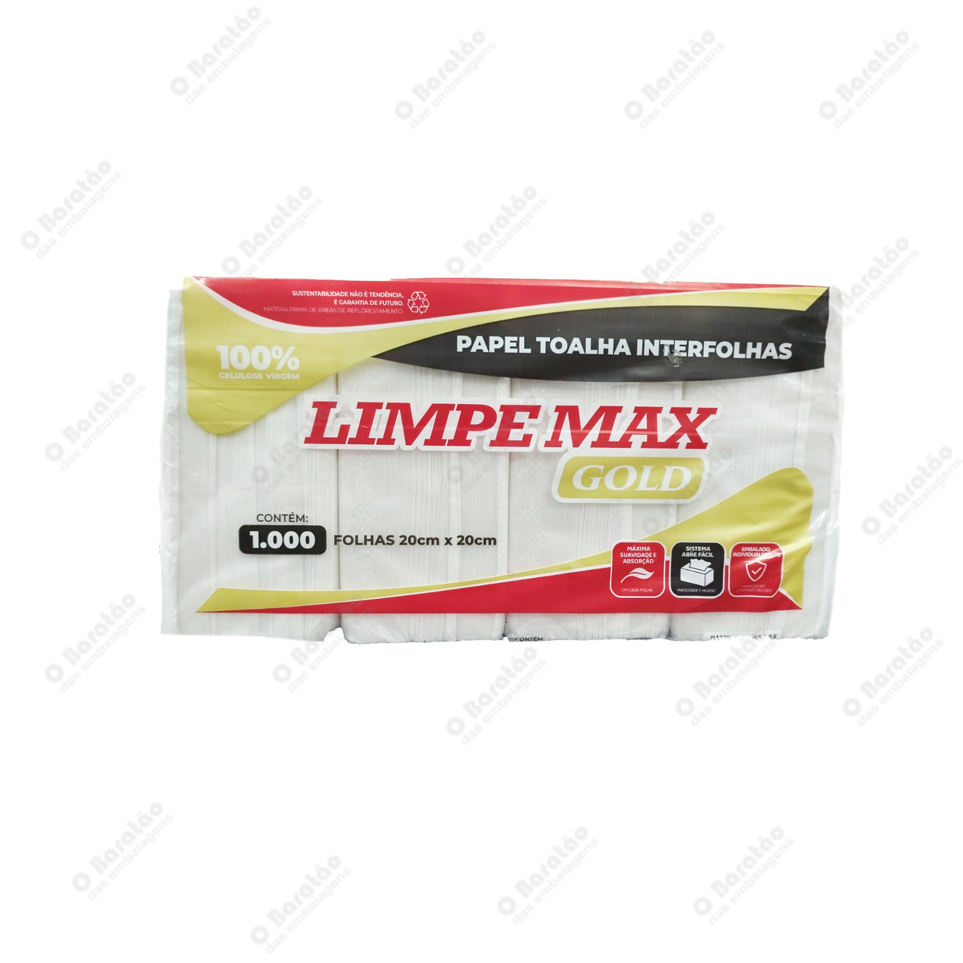 PAPEL TOALHA BRANCO LIMPEMAX C/1000