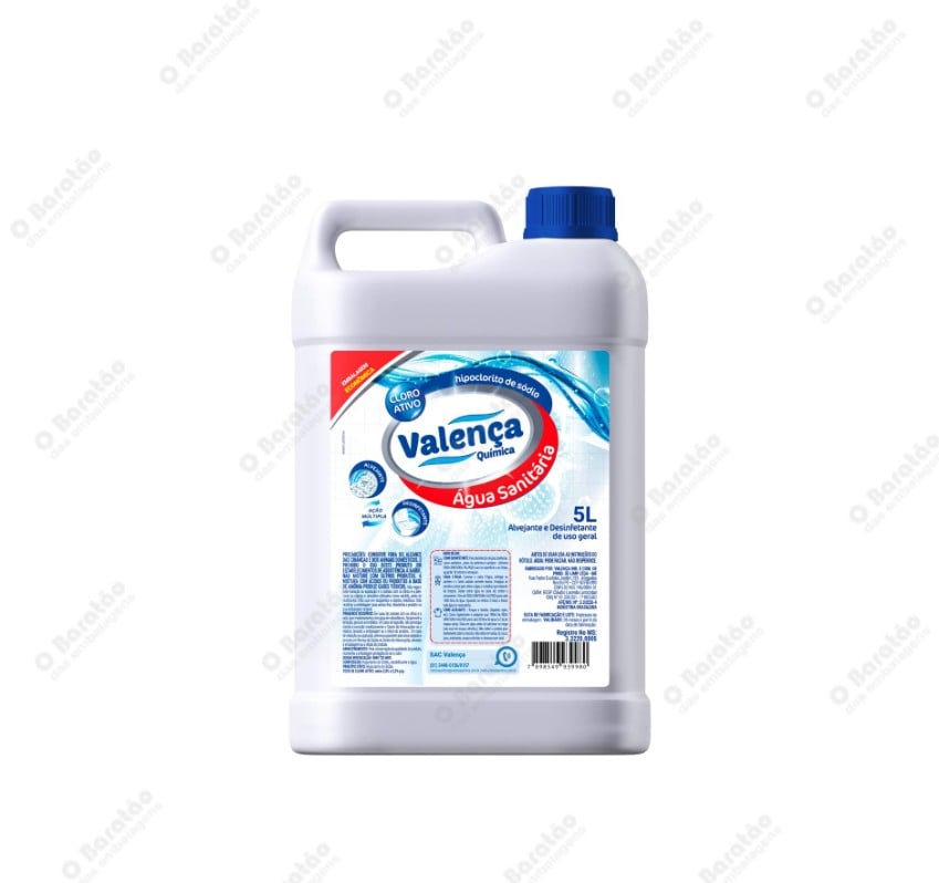 AGUA SANITARIA 5 LTS VALENÇA