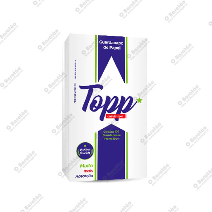 GUARDANAPO 14X13 TOPP SERIDO PAPEIS
