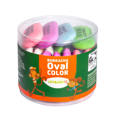 BORRACHA OVAL COLOR 55MM LEO&LEO