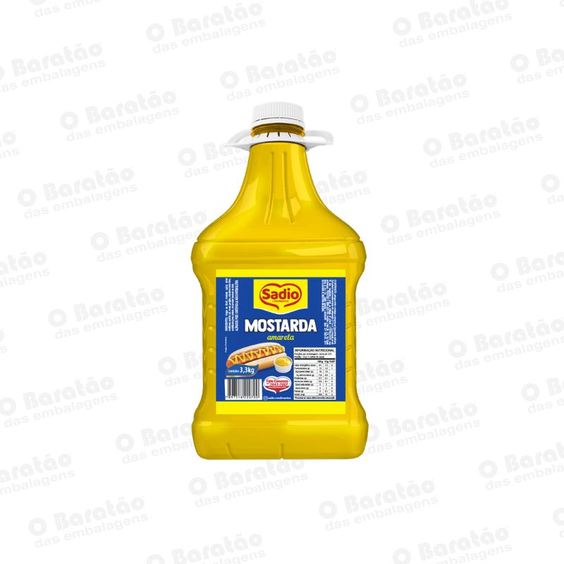 MOSTARDA AMARELA TRADICIONAL 3,3KG SADIO