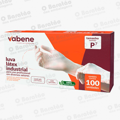 LUVA LATEX IND P VABENE
